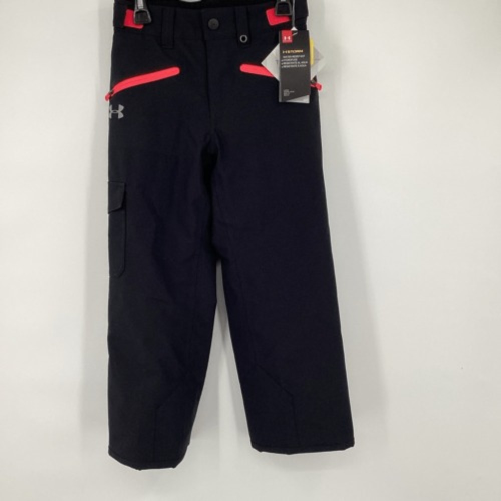 Girls Under Armour ColdGear Storm Snow pants ski pants Black / Pink Small NWT